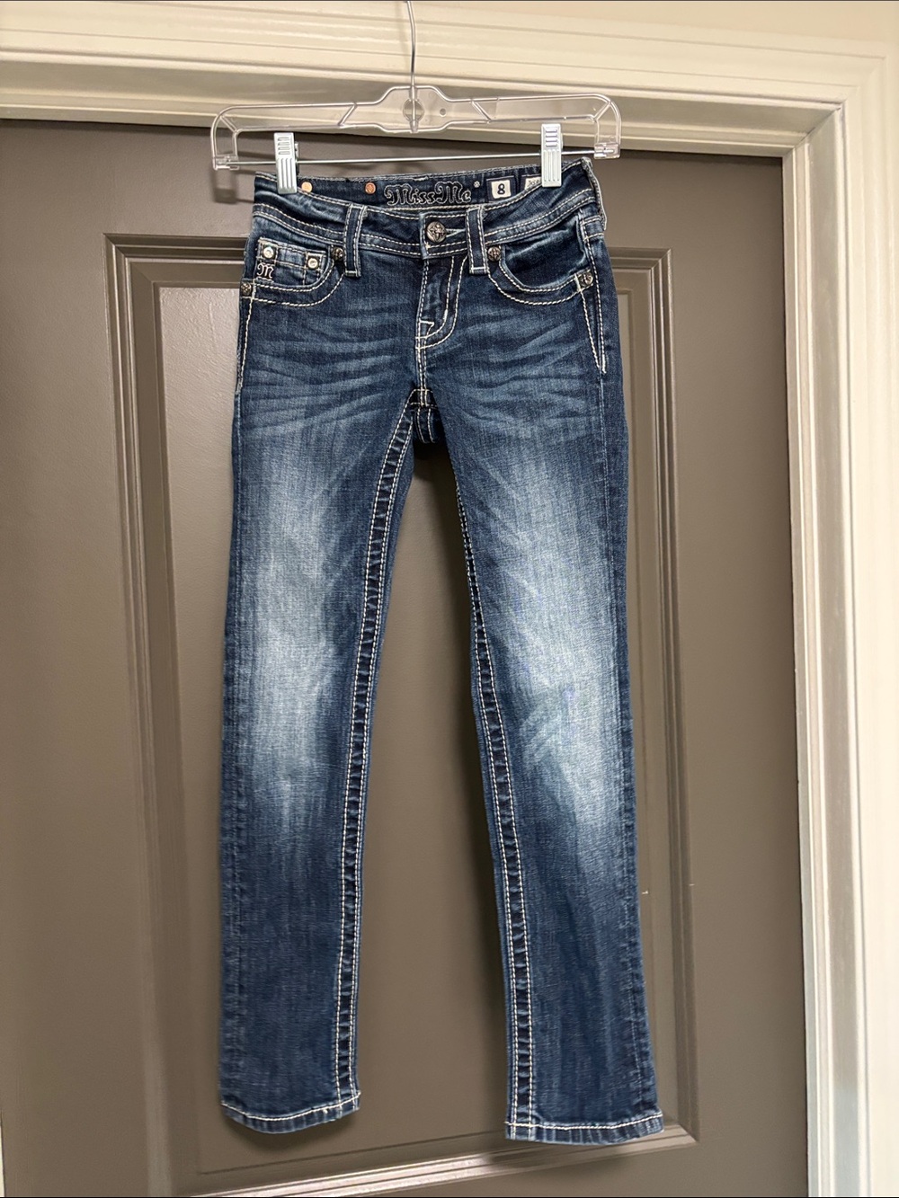Miss Me youth skinny jeans 8